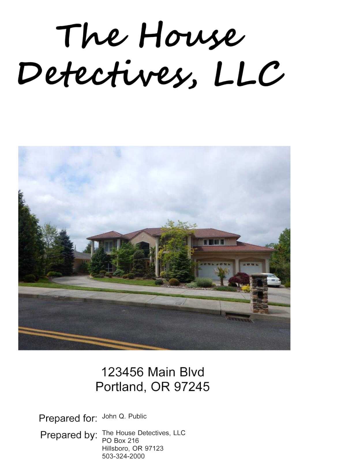 View Report The House Detectives
