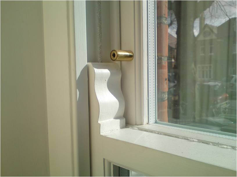 timber window locks Locking casement stay pin wooden child restrictor & key. 
